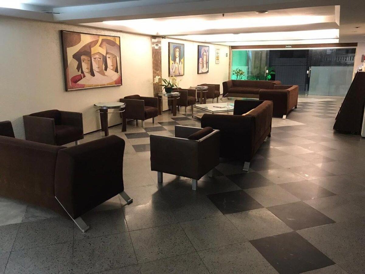 Apartamento 205 Flat Mobiliado Com Vista Lateral Mar Na Praia De Iracema *